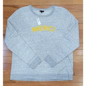 NWT Talbots Merci Gray Sweatshirt Large